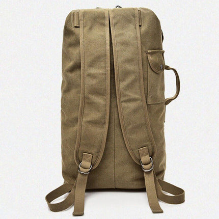 Large Capacity Travel Backpack for Men Outdoor Sports Bag Canvas Rucksack
