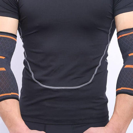 L Size AOLIKES Elbow Brace Support Compression Arm Sleeve Sport Gym Joint Pain Relief - Aimall