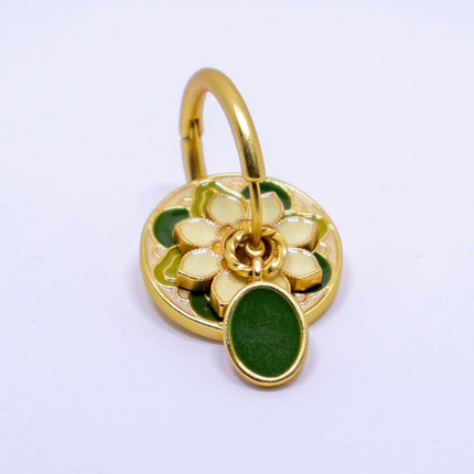 Chinese Vintage Colourful Flower Earrings Spring Jewelry for Women Fashion