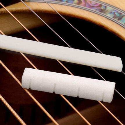 Bone Acoustic Saddle Holder Display Nut Guitar Bridge and Strings End Rack - Aimall