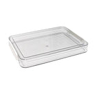 Large Capacity A4 File Storage Box Transparent Plastic Document Organizer Case