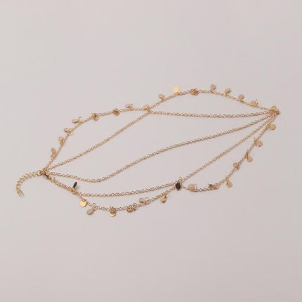 Bohemia Boho Gypsy Wafer Tassel Head Chain Headpiece Beauty Party Jewellery HOT - Aimall