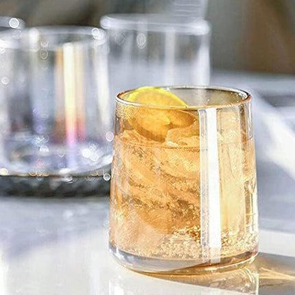 2PCS Hotel Household Glass Toothwash Cups Set Simple Gargle Toothwash Cup