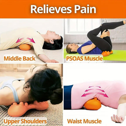 Portable Cervical Neck Shoulder Spine Massage Pillow Pain Relief for Home Travel