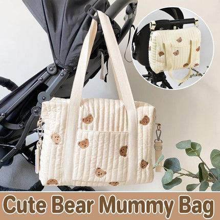 Backpack Nappy Diaper Bag with Stroller Straps Hanging Organiser for Travel and Daily Use