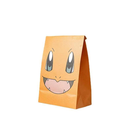 40 PCS Cartoon Gift Paper Bag White Kraft Paper AU