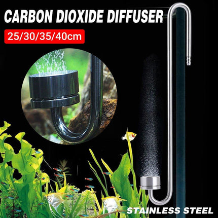 Stainless Steel Aquarium CO2 Diffuser Carbon Dioxide Atomizer Grass Tank Bubbler