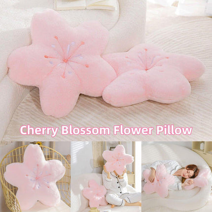 Pink Cherry Blossom Nap Pillow Soft Sleeping Pillow for Office Children Students
