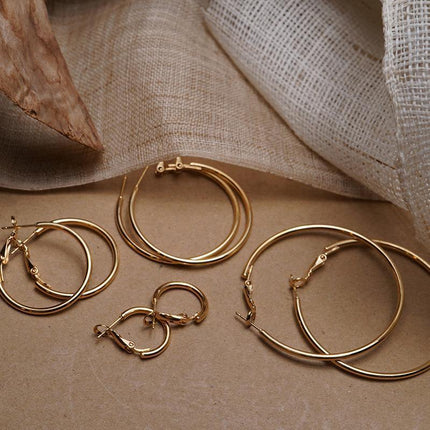 1Pair Surgical Steel Hinged Segment Hoop Ring Sleeper Lip Ear Nose Body Piercing - Aimall