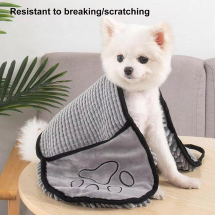 Quick Drying Pet Bath Towel Fast Absorbent Dog Cat Cleaning Towel for Grooming