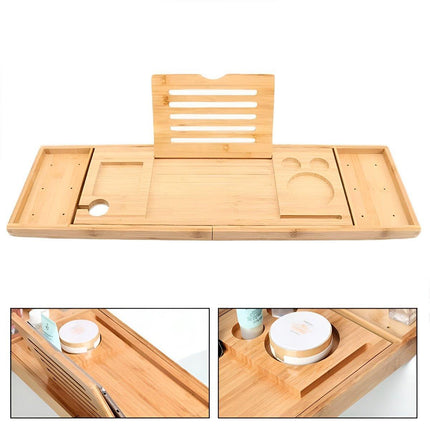 Eco-Friendly Bamboo Bathtub Rack for Enhanced Bath Experience