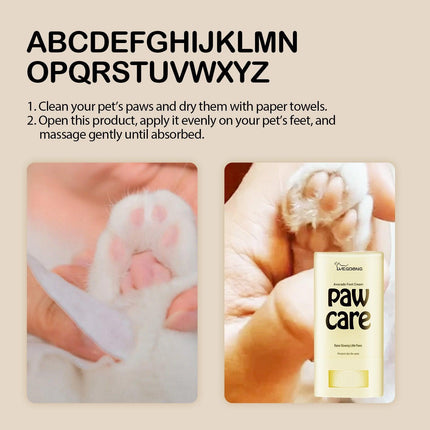 Pet Foot Moisturiser for Cats and Dogs Moisturising Paw Cleaning Cream Care