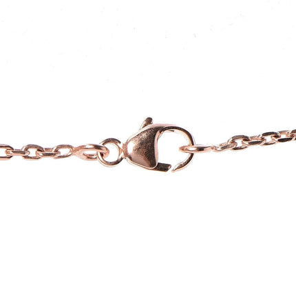 High version clavicle chain H enamel letter POP necklace women's oval rose gold pendant jewelry factory wholesale