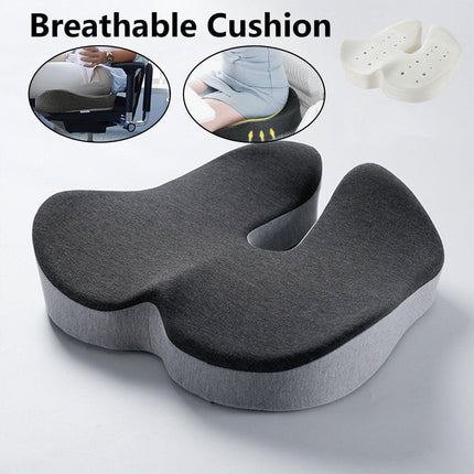 Slow Rebound Memory Foam Seat Cushion Office Chair Pad for Sedentary Hip Support