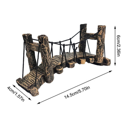 Resin Bridge Aquarium Decoration Fish Tank Accessories Shrimp Tortoise Climbing