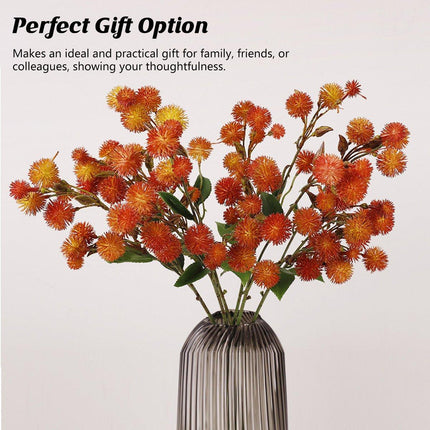 4PCS Artificial Dandelion Small Thorn Flower Bouquet Wedding Decor Ornaments