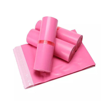 Poly Mailer Bags Mailing Satchel Plastic Courier Self Sealing Packing Rose Red - Aimall