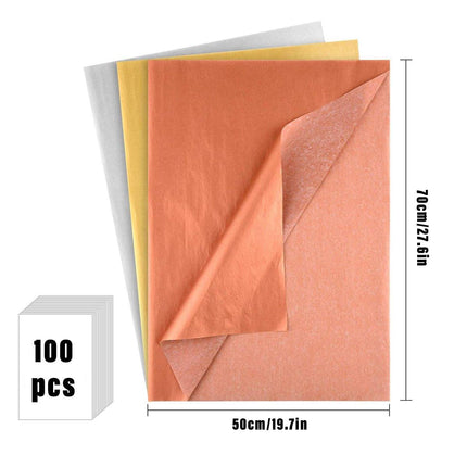 100pcs Holiday Gift Wrapping Paper Roll Christmas Wrapping Paper for Presents
