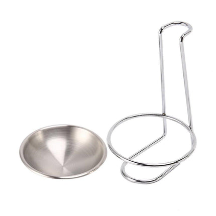 2 Pcs Portable Stainless Steel Soup Colander Rack Kitchen Utensil Storage