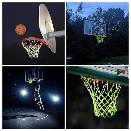 Glow In The Dark Fluorescence Light Up Basketball Net Basketball Hoop Shoot - Aimall