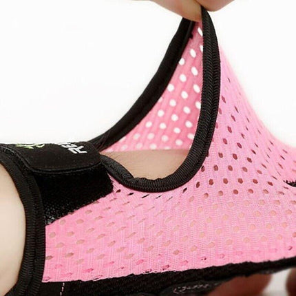 M Size Women Fitness Gym Training Gloves Half Finger Gel Weight Lifting Workout Gloves - Aimall