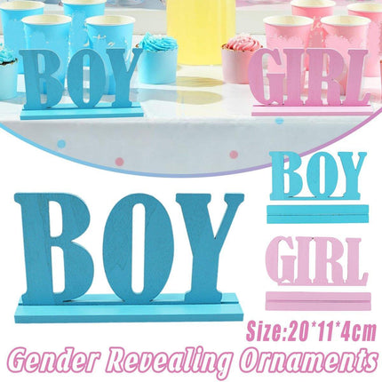 Wooden Baby Shower Party Decorations Gender Reveal Centerpieces Newborn Crafts