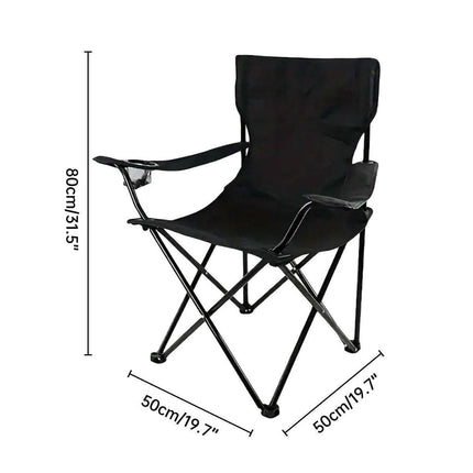 Armrest Camping Fishing Folding Chair Outdoor Portable Picnic Leisure Seat
