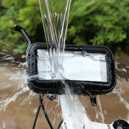 Waterproof Bicycle Bike Motorcycle Handlebar Mount Holder Case For Mobile Phone - Aimall