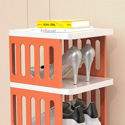 7/8 Tier Shoe Rack Multi Layer Foldable Plastic Home Doorway Storage Organizer