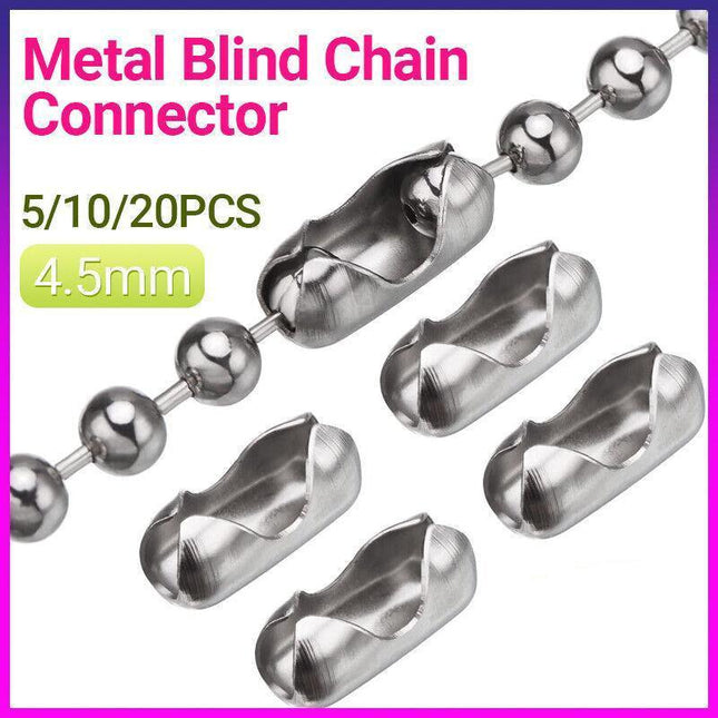 Upto20X Connector Roman Roller Blind Ball Chain Cord Joiner Vertical Hollandpart - Aimall