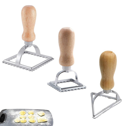 3pcs Dumpling Skin Embossed Moulds Biscuit Stamped Lace Moulds for Baking