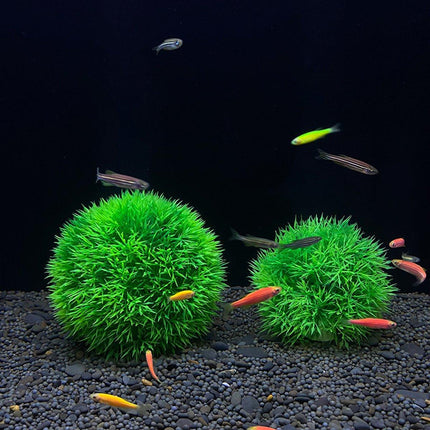 Aquarium Fish Tank Landscape Decoration Plastic Simulation Grass Flower Ball