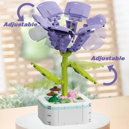Block Bouquet Plant Building Block Plant Potted Bricks Bouquet 3D Model Toy - Aimall