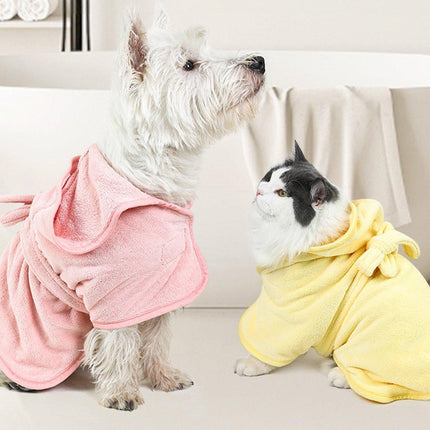 Absorbent Dog and Cat Bath Towel Quick Dry Microfiber Pet Bathrobe for Pets
