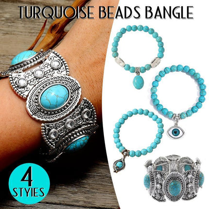 Turquoise Bracelet Adjustable Natural Stone Friendship Bracelets Gift