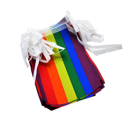 20x 5M Rainbow String Flag Gay Lesbian Pride LGBT Mardi Gras Party Banner Outd - Aimall