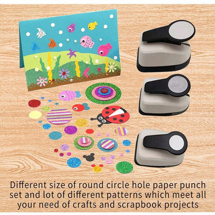Paper Puncher For Arts Cardmaking Craft Scrapbooking Circle Cutter Hole Punch - Aimall