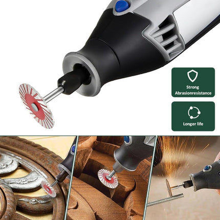 10pcs 40mm Stone Engraving Saw Blades Corrugated Cutting Tools with Handle
