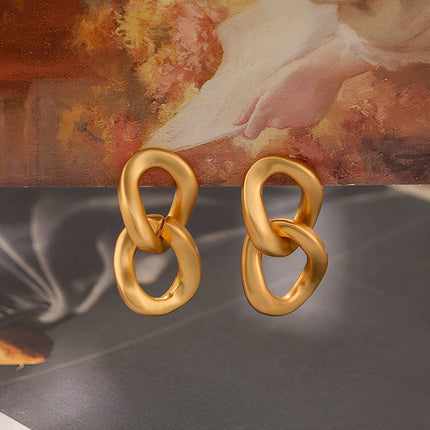 Fashion Retro Hoop Earrings Stylish Large Hoop Earrings Women Vintage Jewelry
