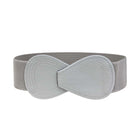 Fashion Belt Red Elastic Waist Cover Wide Belt Women Black Elastic Bow Decoration