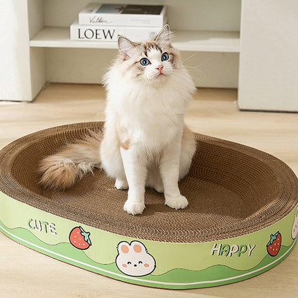 Extra-Large Oval Cat Scratching Board Durable Pet Toy Cat Kittens Wear Resistant