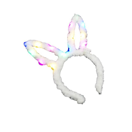 LED Bunny Ears/Angel/Pearl Headband Light Up Headpiece Cute Hair Accessory - Aimall