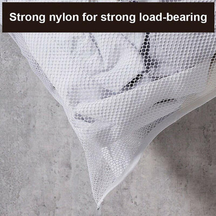 Hanging Laundry Bag Over Door Clothes Washing Storage Basket Foldable Hamper Ordinary - Aimall