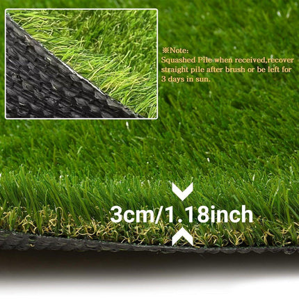 10SQM Artificial Grass Synthetic Turf Lawn 2x5m Fake Plant Plastic 30mm Height