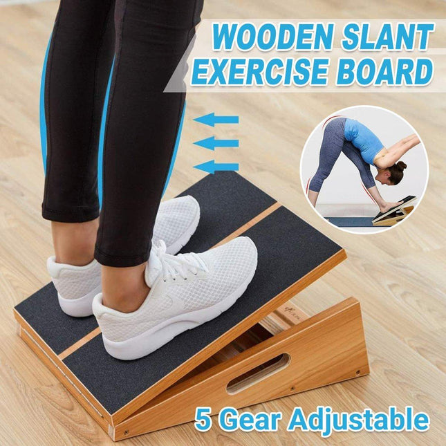 Wooden Adjustable Stretching Plate Fitness Equipment Exercise Angle Stretcher