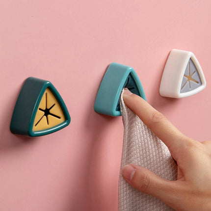 Punch Free Towel Storage Plug Towel Rack Bathroom Organizer Wash Cloth Hook T9Q6 - Aimall