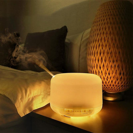 500ML Aroma Aromatherapy Diffuser LED Oil Ultrasonic Air Humidifier Purifier - Aimall