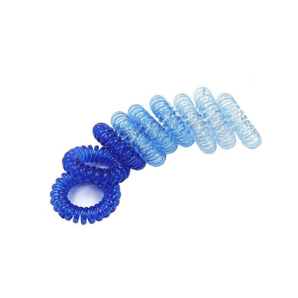 Women Telephone Wire Rubber Bands Stretchy Non-mark Coil Ropes Solid Hair Ties