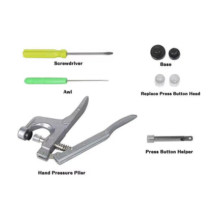 T3 T5 T8 Snap Pliers Tool Kit for Plastic Snaps Fastener Manual Installation Set