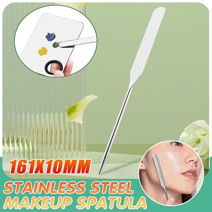 Stainless Steel Makeup Spatula Toner Mixing Stick Foundation Cream Mixing Tool - Aimall